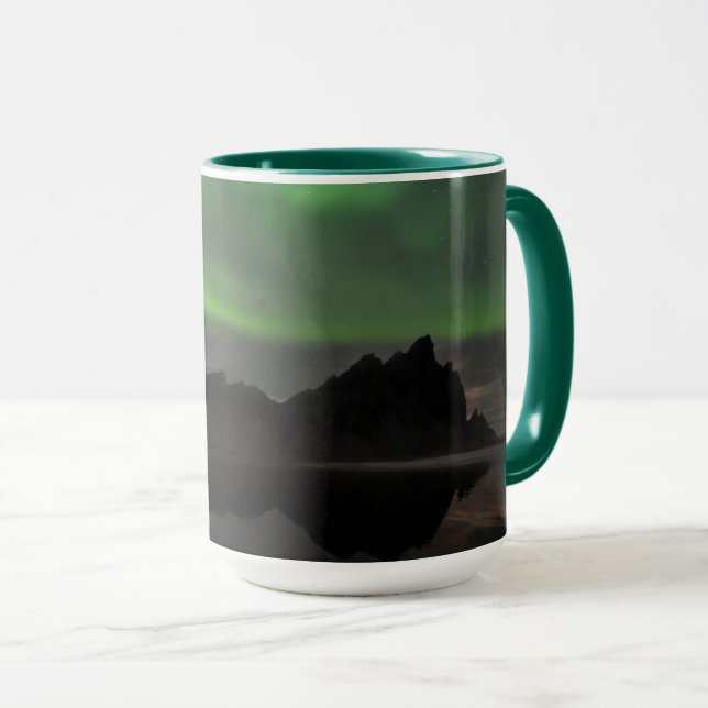 Norrsken | Vestrahorn Beach Hofn, Island Mugg (Framsida höger)