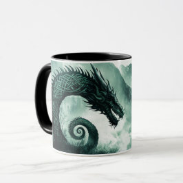 Norse Dragon Viking Samhain Halloween Mugg