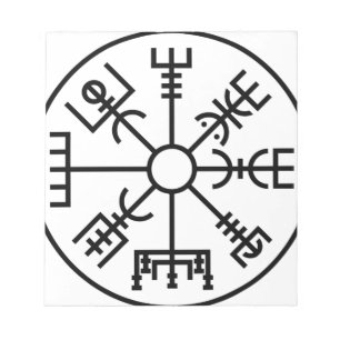 Norse för det vegvisirViking symbolet skyddar Odi Anteckningsblock