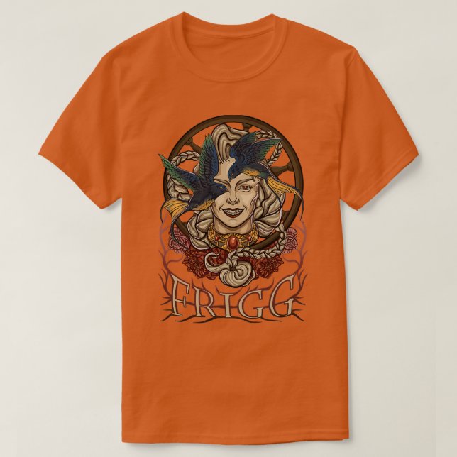 Norse Gods Frigg T Shirt (Design framsida)
