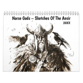 Norse Gods – Sketches Of The Aesir Kalender