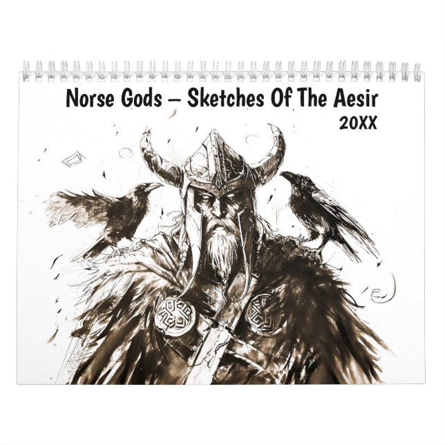 Norse Gods – Sketches Of The Aesir Kalender (Omslag)