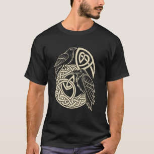 Norse Knotwork Ravens u2013 Huginn & Muninn Viking T Shirt