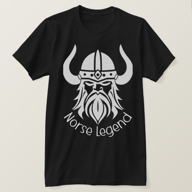 Norse Legend Viking Silhouette T Shirt (Design framsida)