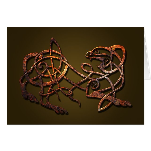 Norse Lejon Hälsningskort (Framsidan Horizontal)