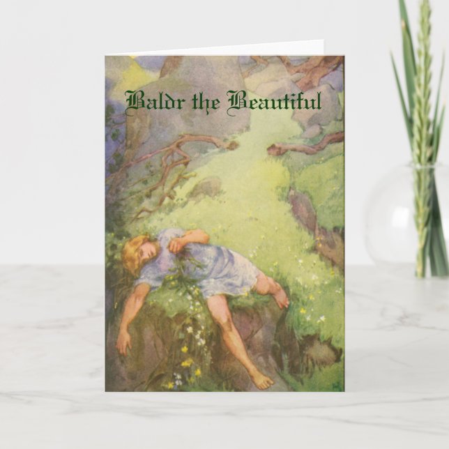 Norse Mythology - Baldr - Beval hälsningskort Kort (Framsida)