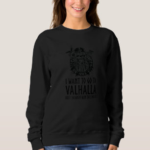 Norse Mythology jag vill åka till Valhalla Viking T Shirt