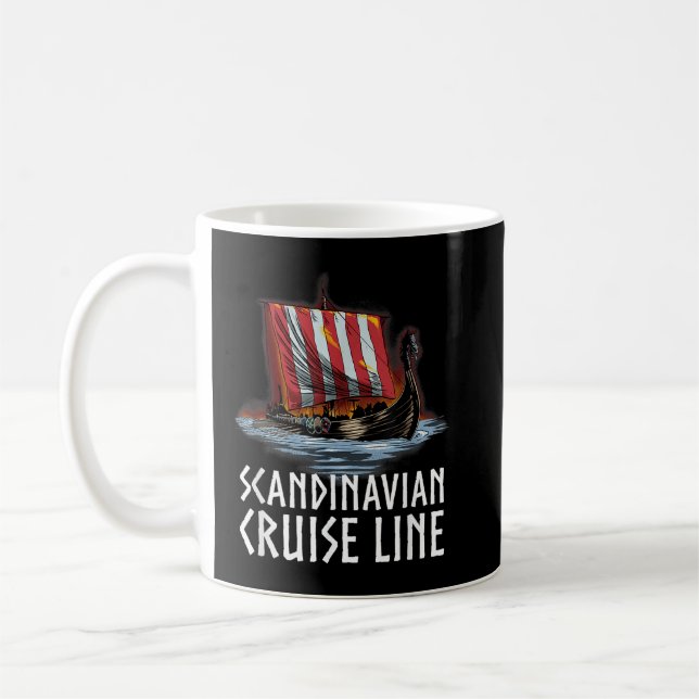 Norse Mythology - Scandinavian Cruise Line - Vikin Kaffemugg (Vänster)