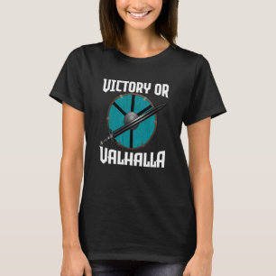 Norse Mythology Victory eller Valhalla Viking Shie T Shirt
