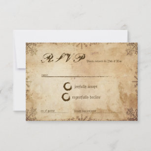 Norse Saga Viking RSVP-svarskort OSA Kort