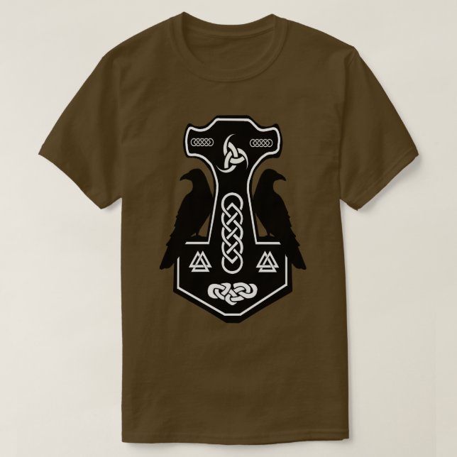Norse Thors Hammer T Shirt (Design framsida)