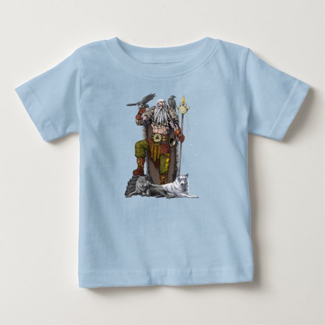 Norse Viking Gud Odin T Shirt (Framsida)