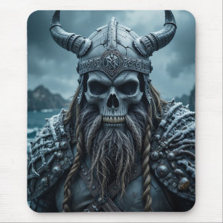 Norse Viking Poster med Horned Helmet Musmatta