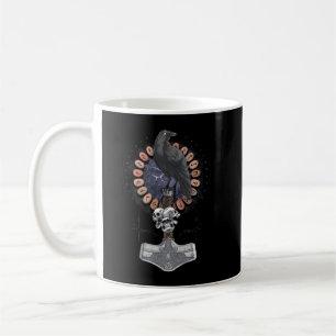 Norse Viking Raven Hammer Kaffemugg
