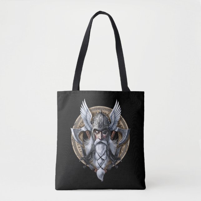 Norse Warrior God Odin Tygkasse (Framsida)