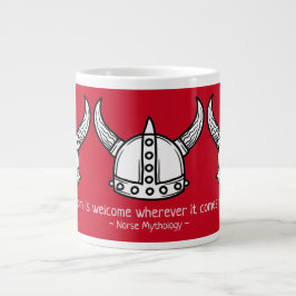 Norse Wisdom Viking Helmet Jumbo Mugg