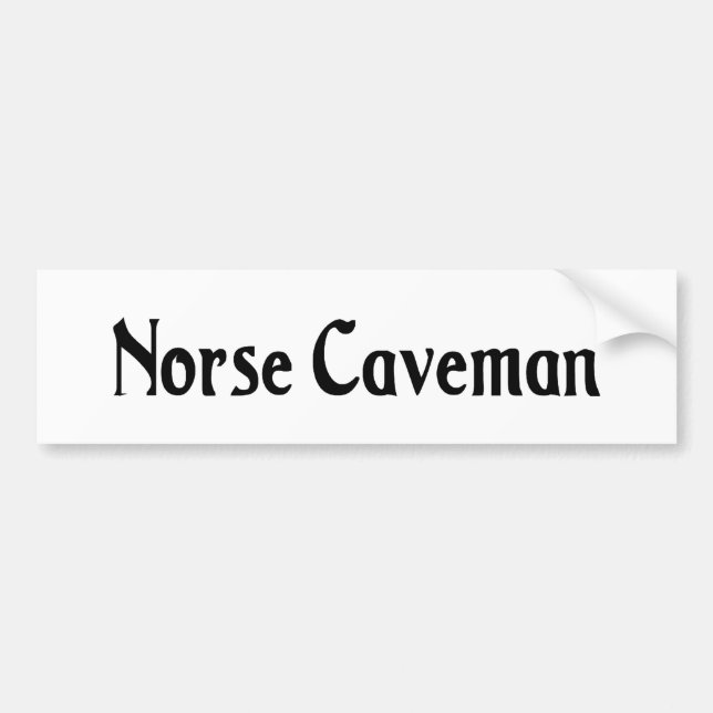 Norsegrottmanklistermärke Bildekal (Framsidan)