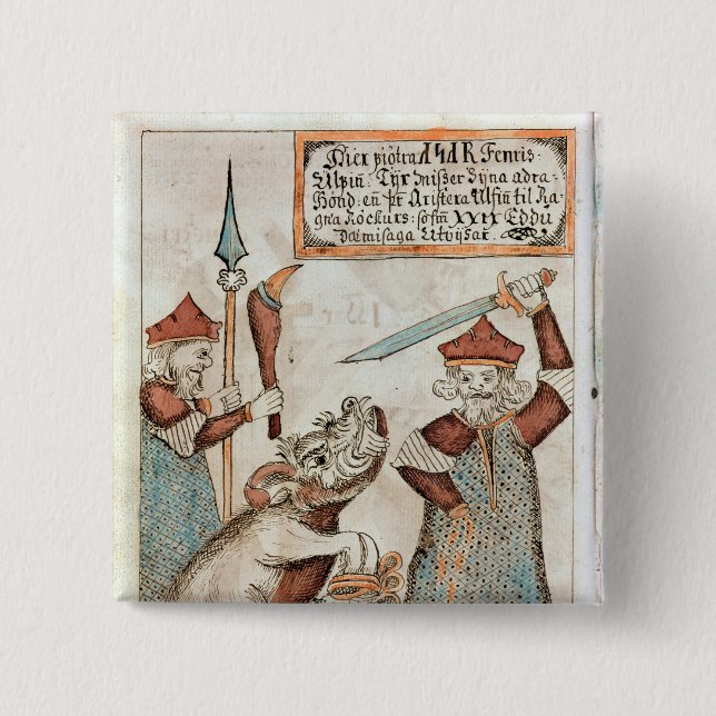 NorsegudTyr att förlora som är hans, räcker till Knapp (Framsida)