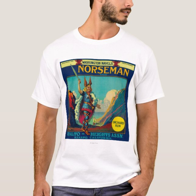 Norseman orange LabelRialto, CA Tee (Framsida)