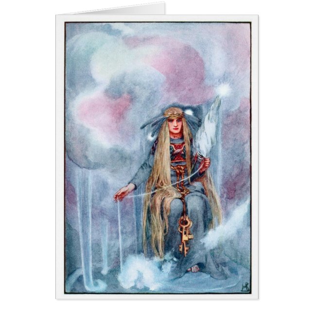 NorseMythology - Frigga Hälsningskort (Framsidan)