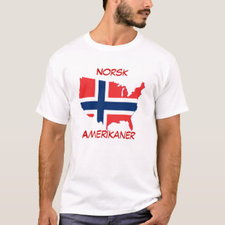 Norsk Amerikaner (den norska amerikanen) Tee Shirt