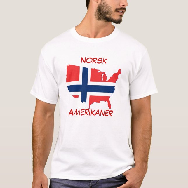 Norsk Amerikaner (den norska amerikanen) Tröja (Framsida)