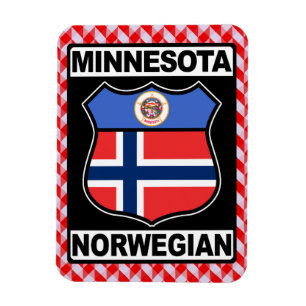 Norsk amerikanmagnet för Minnesotan Magnet