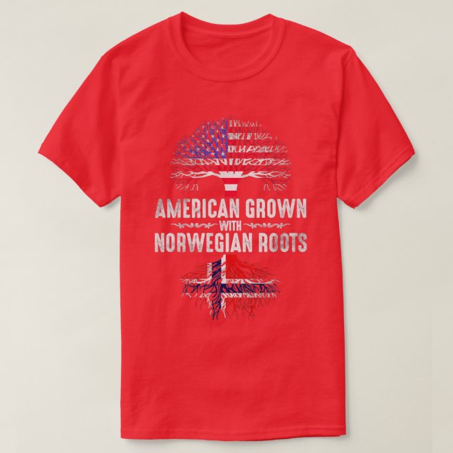Norsk amerikansk t shirt (Design framsida)