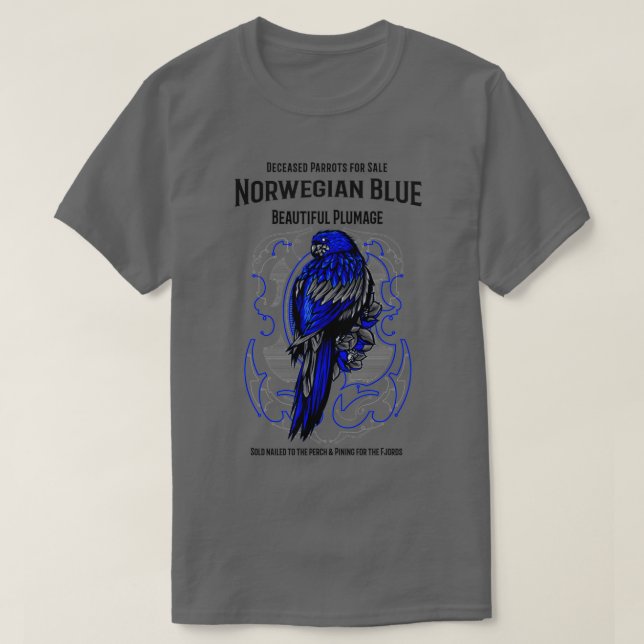 Norsk blå morot t shirt (Design framsida)