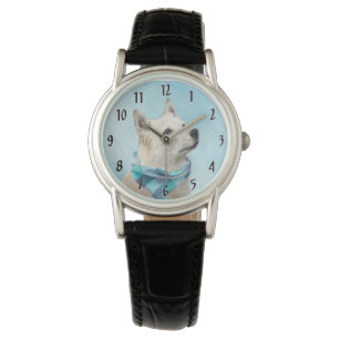 Norsk Buhund Painting - Cute Original Hund Art Armbandsur