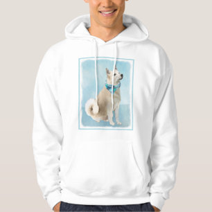 Norsk Buhund Painting - Cute Original Hund Art Hoodie