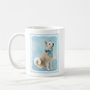Norsk Buhund Painting - Cute Original Hund Art Kaffemugg