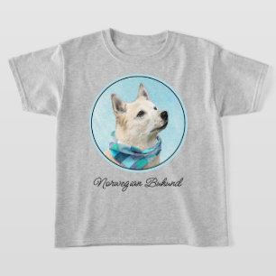 Norsk Buhund Painting - Cute Original Hund Art T Shirt