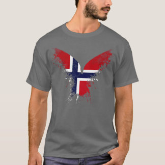 Norsk Eagle Flagga T Shirt
