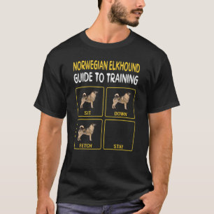 Norsk Elkhound Guide to Training Hund Obedience T Shirt