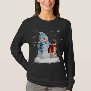 Norsk Elkhound Hund jul jul jul Snögubbe jul jul T Shirt
