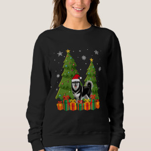 Norsk Elkhound Hund Träd Santa Hat Ugly Ch T Shirt