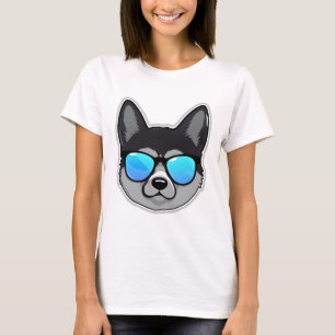 Norsk elkhound i Coola Sunglasses Classic T-Sh T Shirt