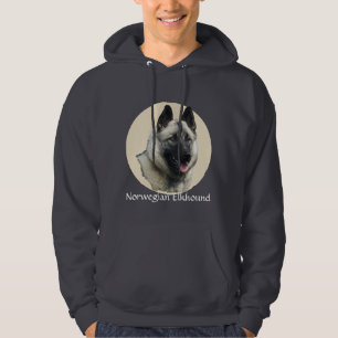 Norsk Elkhound konst Hoodie