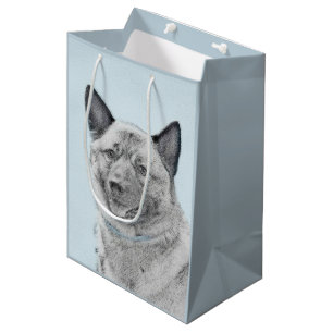 Norsk Elkhound-målning - Original Hund Art