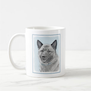 Norsk Elkhound-målning - Original Hund Art Kaffemugg