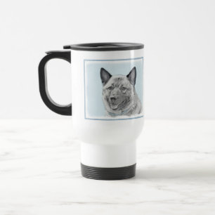Norsk Elkhound-målning - Original Hund Art Resemugg