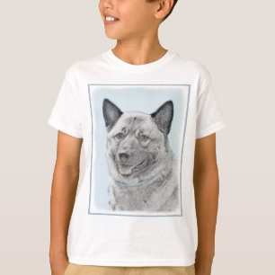 Norsk Elkhound-målning - Original Hund Art T Shirt