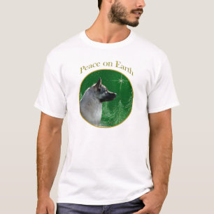 Norsk Elkhound Peace Tee Shirt