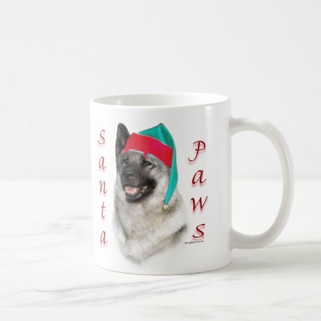 Norsk Elkhound Santa Tassar Kaffemugg (Höger)
