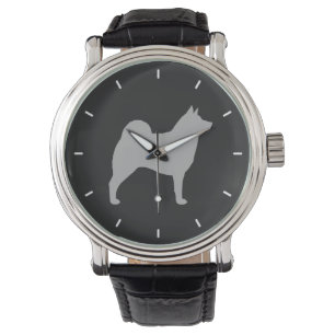 Norsk Elkhound Silhouette Armbandsur