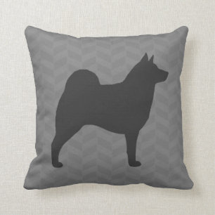 Norsk elkhound Silhouette Kudde
