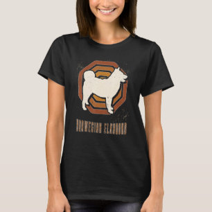 Norsk Elkhound Vintage Retro Classic Hund Kärlek T Shirt