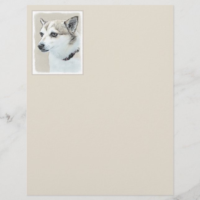 Norsk färg på undehund - Original Hund Art (Framsida)
