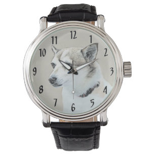 Norsk färg på undehund - Original Hund Art Armbandsur